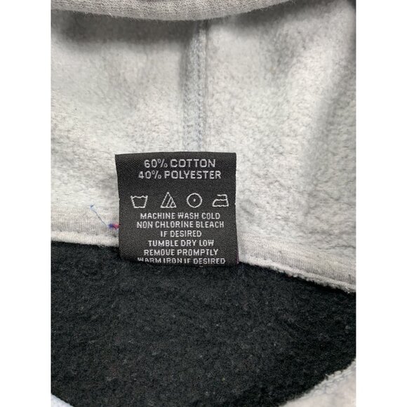 Atlanta Hawks Shirt Mens Large Black Red Stripe Button Up Hoodie NBA Fans Script - Picture 8 of 10